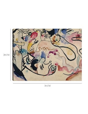 Cuadro decorativo La Aquérela Nr. 8 'Jüngster Tag' Estudio para 39 técnica mixta Cuadros Jr Colores
