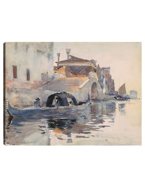 Cuadro decorativo Punte Panada, Nuevas fundaciones, Venecia (c. 1880) técnica mixta Cuadros Jr Puentes