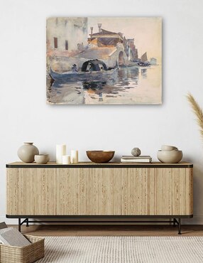 Cuadro decorativo Punte Panada, Nuevas fundaciones, Venecia (c. 1880) técnica mixta Cuadros Jr Puentes