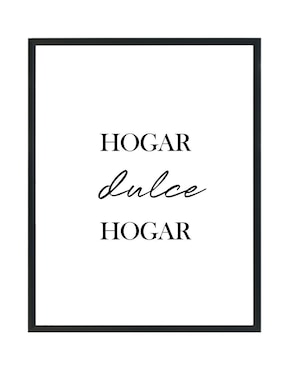Cuadro decorativo Pixelarte hogar dulce