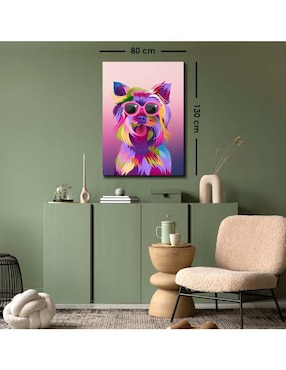Cuadro decorativo Canvas Art Art pop Yorkshire con barniz a registro