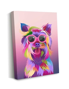 Cuadro decorativo Canvas Art Art pop Yorkshire con barniz a registro
