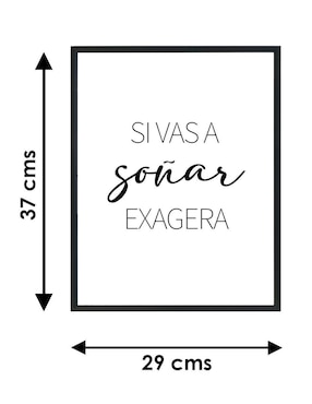 Cuadro decorativo Pixelarte si vas a soñar