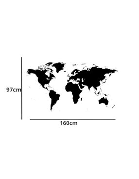 Cuadro decorativo Gift Mexico mapa de madera del mundo