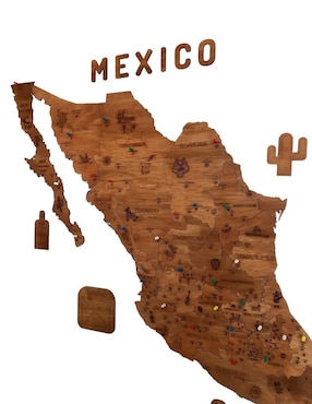 Cuadro decorativo Gift Mexico mapa de mexico pueblos magicos