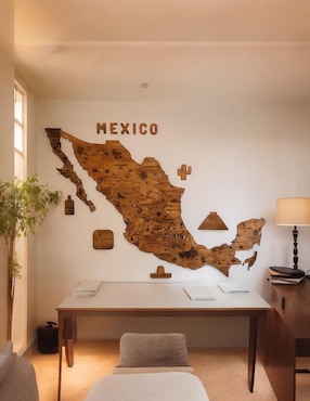Cuadro decorativo Gift Mexico mapa de mexico pueblos magicos
