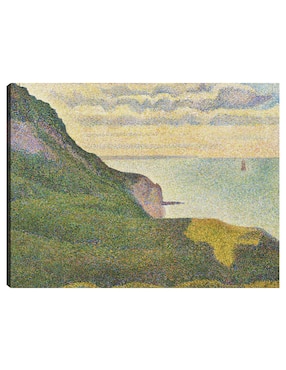 Cuadro Decorativo Paisaje Marino En Port-En-Bessin, Normandía (1888) Técnica Mixta Cuadros Jr Verano