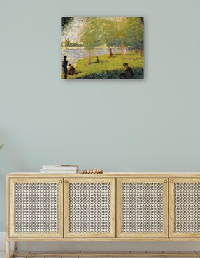 Cuadro decorativo Estudiar para un domingo en La Grande Jatte (1884) técnica mixta Cuadros Jr Lagos