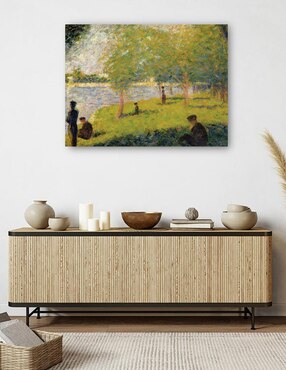 Cuadro decorativo Estudiar para un domingo en La Grande Jatte (1884) técnica mixta Cuadros Jr Lagos