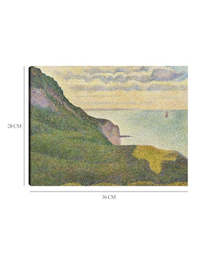 Cuadro decorativo Paisaje marino en Port-En-Bessin, Normandía (1888) técnica mixta Cuadros Jr Verano