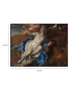 Cuadro decorativo Venus y Cupido en la fragua de Vulcano (1690-95) técnica mixta Cuadros Jr Gente