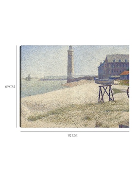 Cuadro decorativo El faro de Honfleur (1886) técnica mixta Cuadros Jr Faros