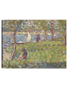 Cuadro Decorativo Estudio Para La Grande Jatte (1884-1885) Técnica Mixta Cuadros Jr Lagos