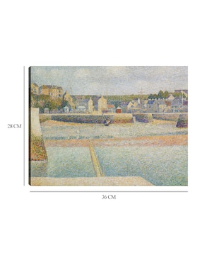 Cuadro decorativo Port-En-Bessin, El puerto exterior (marea baja) (1888) técnica mixta Cuadros Jr Paisajes