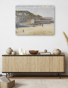 Cuadro decorativo Puerto-en-Bessin (1888) técnica mixta Cuadros Jr Playas