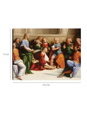Cuadro decorativo Cristo lavando los pies de los discípulos, c. 1520/1525 técnica mixta Cuadros Jr Figuras Celestiales
