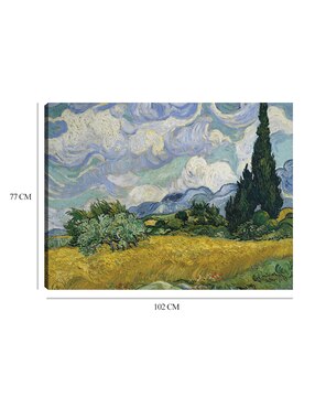 Cuadro decorativo Campo de trigo con cipreses (1889) técnica mixta Cuadros Jr Campos