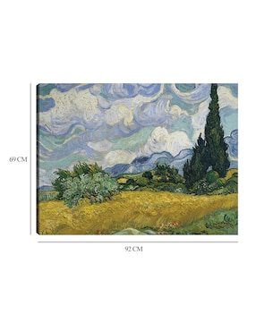Cuadro decorativo Campo de trigo con cipreses (1889) técnica mixta Cuadros Jr Campos