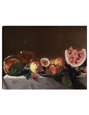 Cuadro decorativo Naturaleza muerta con fruta y garrafa, c. 1610/1620 técnica mixta Cuadros Jr Comida
