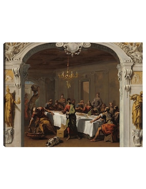 Cuadro Decorativo La última Cena, 1713/1714 Técnica Mixta Cuadros Jr Figuras Celestiales