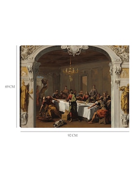 Cuadro decorativo La última cena, 1713/1714 técnica mixta Cuadros Jr Figuras Celestiales