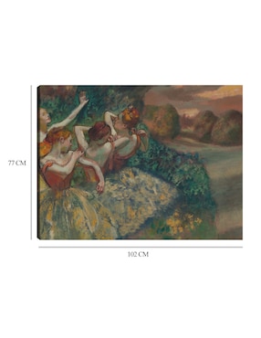Cuadro decorativo Cuatro bailarines (c.1899) técnica mixta Cuadros Jr Danza
