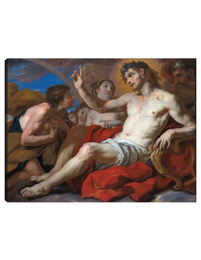 Cuadro decorativo Apolo concede permiso a Faetón para conducir el carro del sol (1690) técnica mixta Cuadros Jr Gente