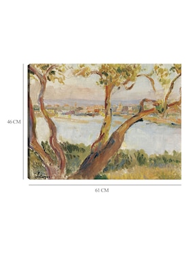 Cuadro decorativo Vista de Antibes técnica mixta Cuadros Jr Lagos