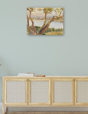 Cuadro decorativo Vista de Antibes técnica mixta Cuadros Jr Lagos