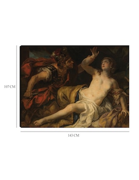 Cuadro decorativo Tarquinio y Lucrecia (1692) técnica mixta Cuadros Jr Gente