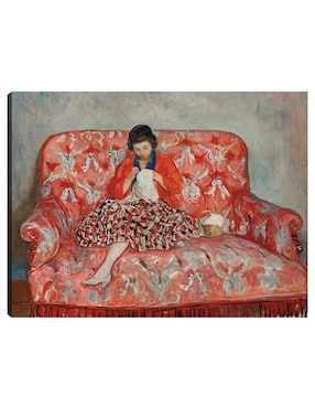 Cuadro decorativo Jeune Fille Cousant Sur Un Canapé (hacia 1925) técnica mixta Cuadros Jr Gente