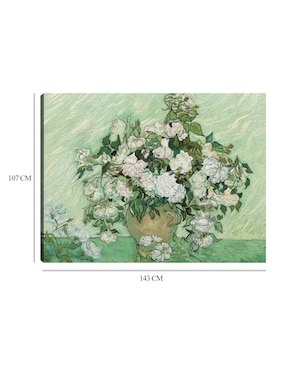 Cuadro decorativo Rosas (1890) Van Gogh técnica mixta Cuadros Jr Macetas