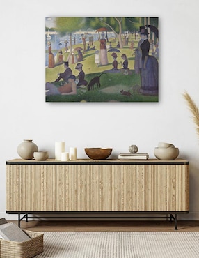 Cuadro decorativo Un domingo en La Grande Jatte (1884) técnica mixta Cuadros Jr Gente