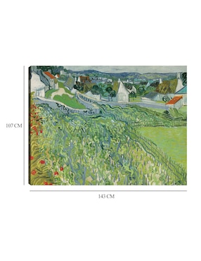Cuadro decorativo Viñedos de Auvers (1890) técnica mixta Cuadros Jr Inspiración