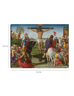 Cuadro decorativo La Crucifixión técnica mixta Cuadros Jr Figuras Celestiales