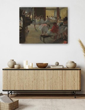 Cuadro decorativo La clase de baile, c. 1873 técnica mixta Cuadros Jr Danza