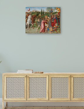 Cuadro decorativo Cristo cargando la cruz técnica mixta Cuadros Jr Figuras Celestiales