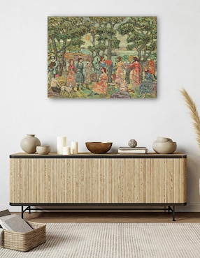 Cuadro decorativo Paisaje con figuras, 1921 técnica mixta Cuadros Jr Bosques