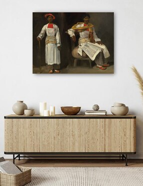 Cuadro decorativo Dos estudios de un indio de Calcuta, sentado y de pie c. 1823/1824 técnica mixta Cuadros Jr Gente