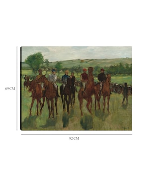 Cuadro decorativo Los jinetes (c.1885) técnica mixta Cuadros Jr Deportes