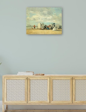 Cuadro decorativo Escena de playa 1862 técnica mixta Cuadros Jr Playas