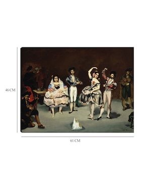 Cuadro decorativo Ballet español técnica mixta Cuadros Jr Danza