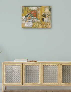 Cuadro decorativo Verkstaden (El Taller) técnica mixta Cuadros Jr
