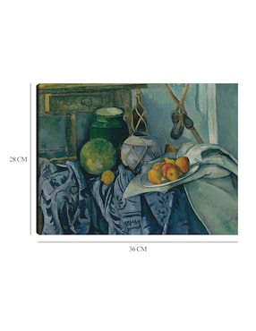 Cuadro decorativo Naturaleza muerta con tarro de jengibre y berenjenas (1893-1894) técnica mixta Cuadros Jr Lagos