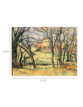 Cuadro decorativo Árboles y casas cerca del Jas de Bouffan (1885-1886) técnica mixta Cuadros Jr Playas