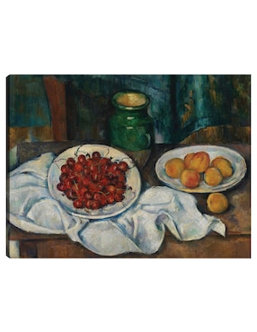 Cuadro decorativo Naturaleza muerta con cerezas y melocotones (1885-1887) técnica mixta Cuadros Jr