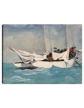Cuadro decorativo Key West, acarreando anclas (1903) técnica mixta Cuadros Jr Navegación