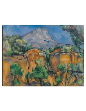 Cuadro Decorativo La Montaña Sainte-Victoire Vista Desde La Cantera Bibémus (hacia 1897) Técnica Mixta Cuadros Jr Navegación