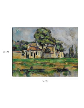 Cuadro decorativo Orillas del Marne (hacia 1888) técnica mixta Cuadros Jr Campos