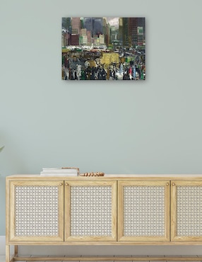 Cuadro decorativo Nueva York técnica mixta Cuadros Jr Edificios